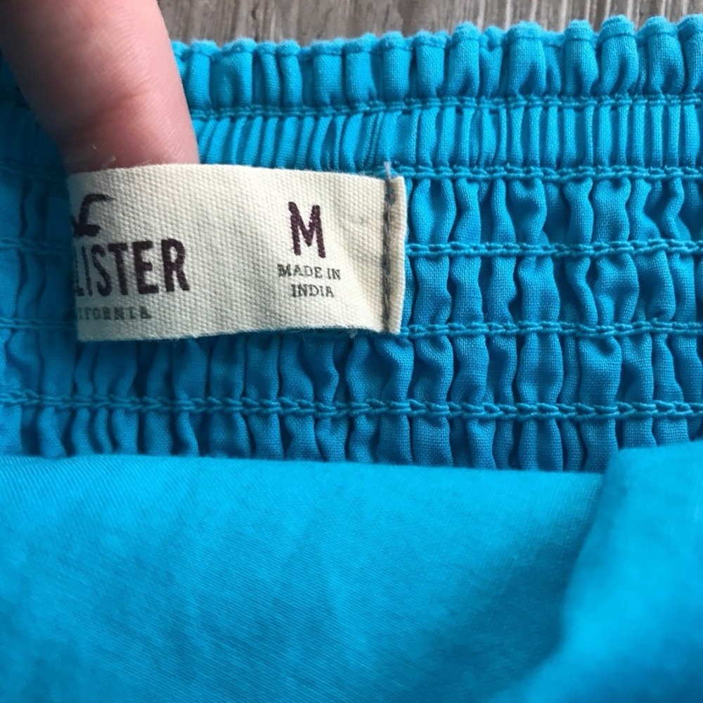 Blue strapless Hollister mini dress - Picture 3 of 5
